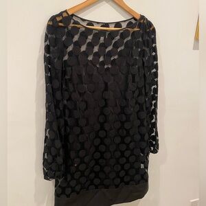 Laundry Cocktail, black polka dot dress